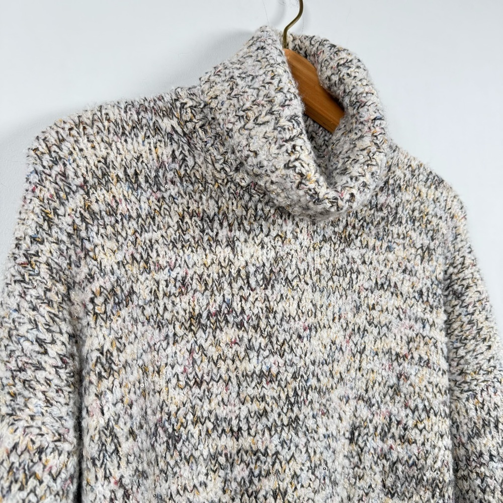 Lou & Grey Womens Cozy Chunky Knit Turtleneck Sweater Hi Lo Hem, Great Condition - Picture 4 of 12